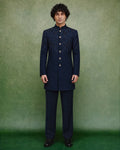 Navy Elegance Indo-Western Set