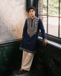 Navy Heritage Kurta Set