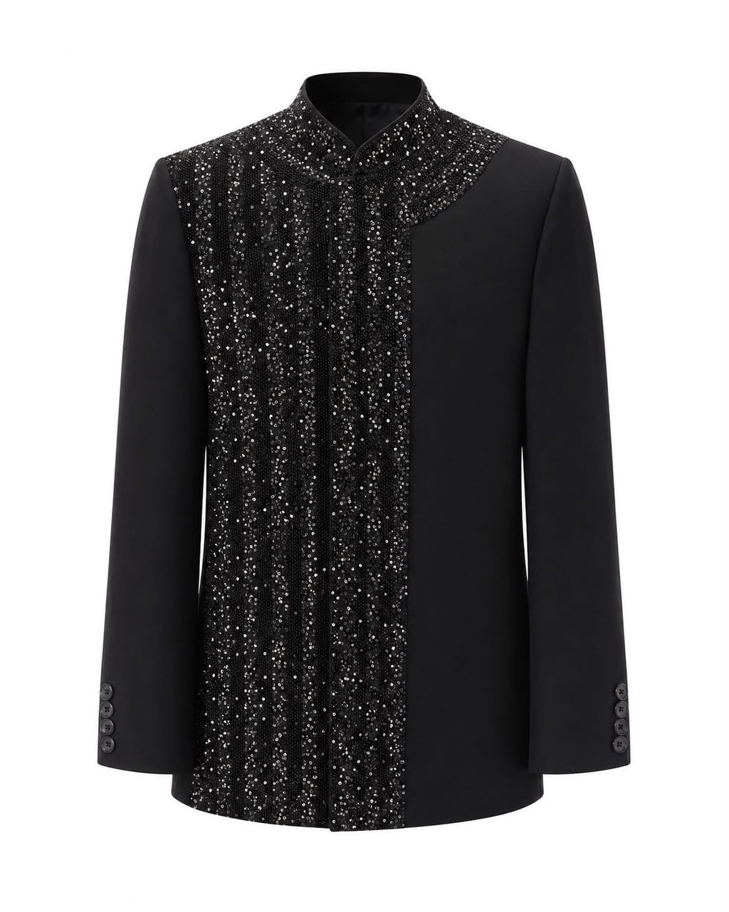 Black Luxe Bandhgala - RUKH