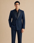 Navy Blue Double-Breasted Tuxedo