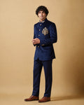 Royal Sapphire Bandhgala Set