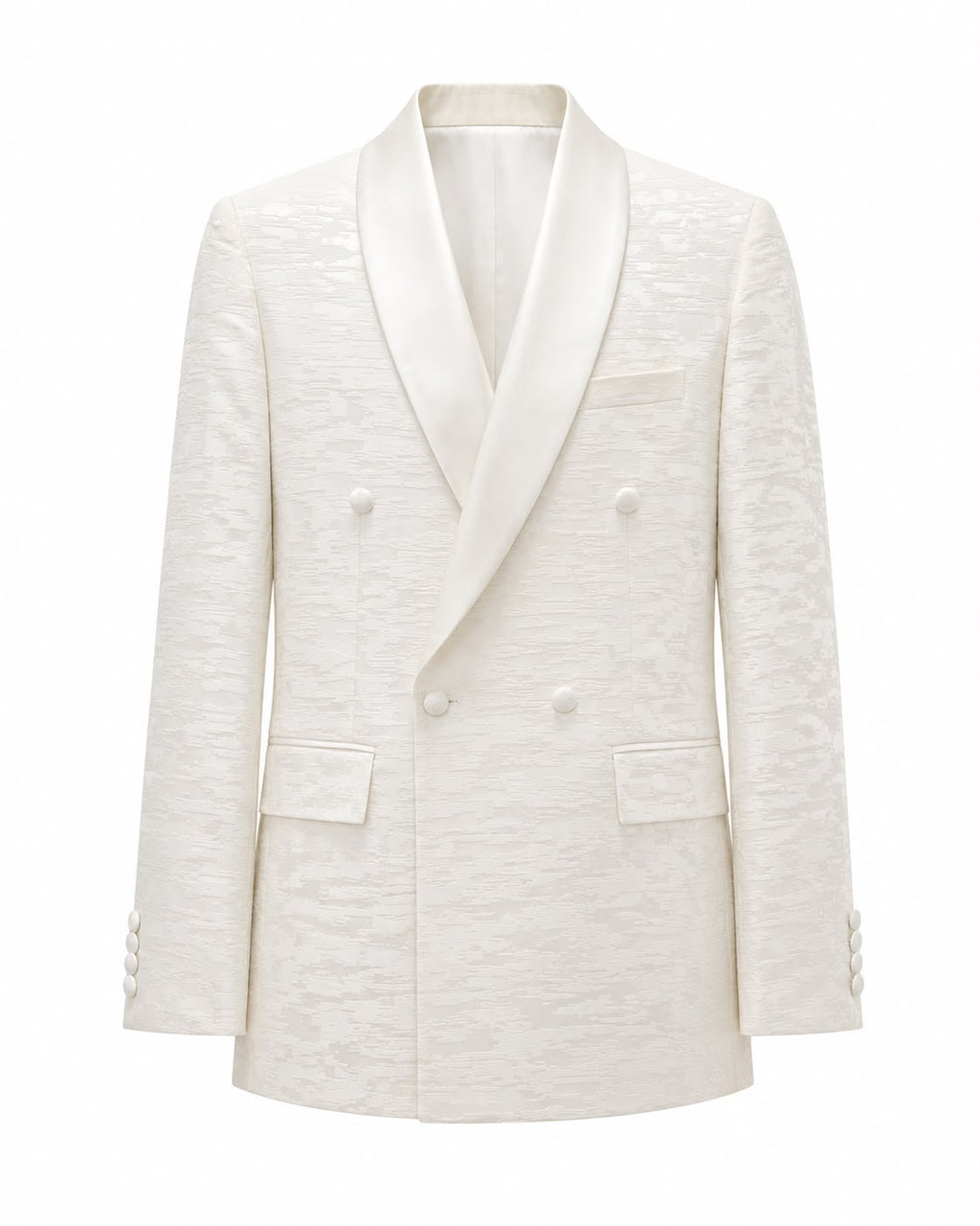 Jacquard Ivory Tuxedo Set