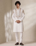 Ivory Embroidered Kurta Set