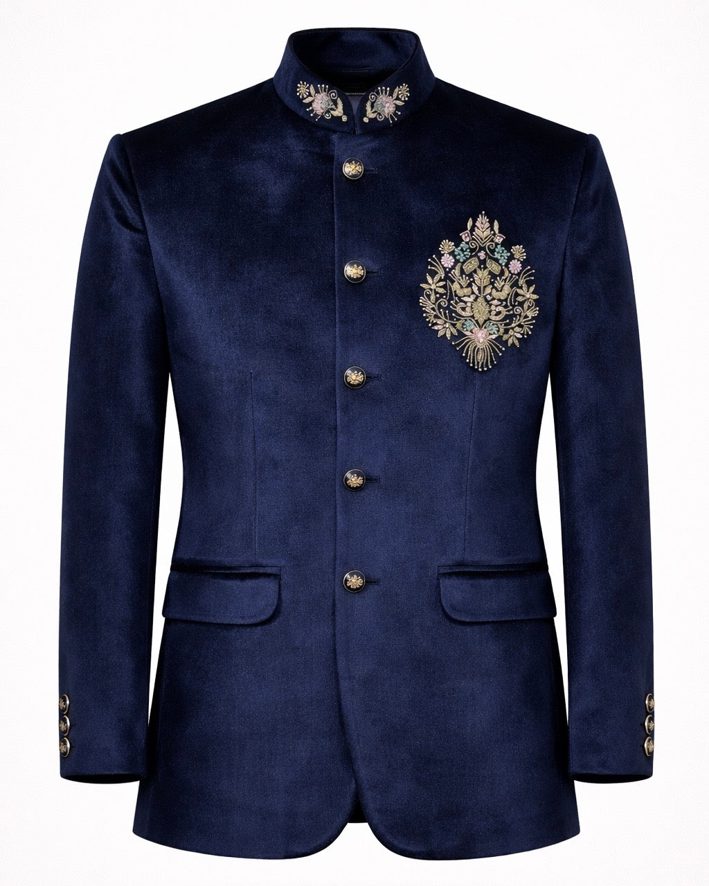 Royal Sapphire Bandhgala Set