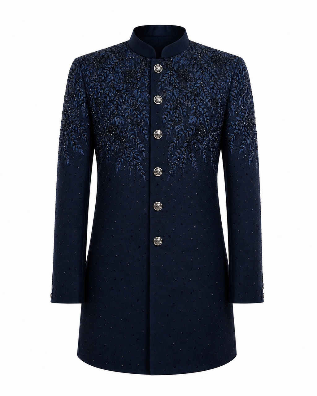 Navy Elegance Indo-Western Set