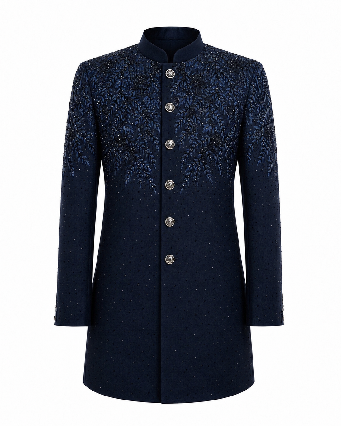 Navy Elegance Indo-Western Set