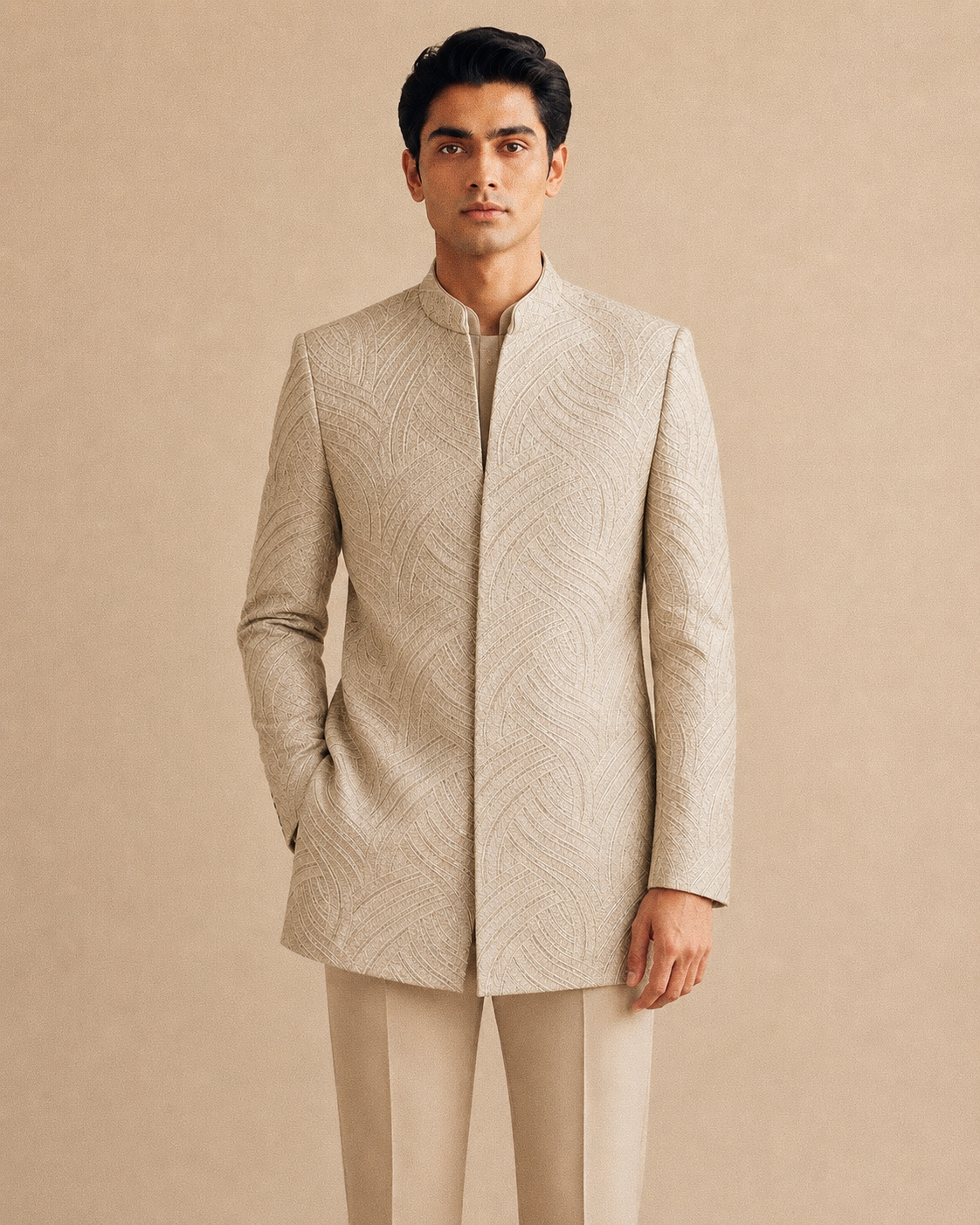 Ivory Wave Indo-Western Set