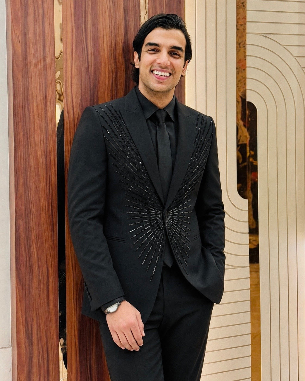 Solaris Embellished Tuxedo Set