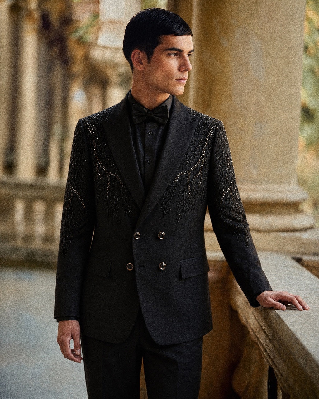 Ember Embellished Tuxedo Set