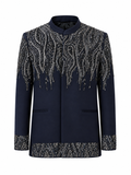 Midnight Paisley Bandhgala Set