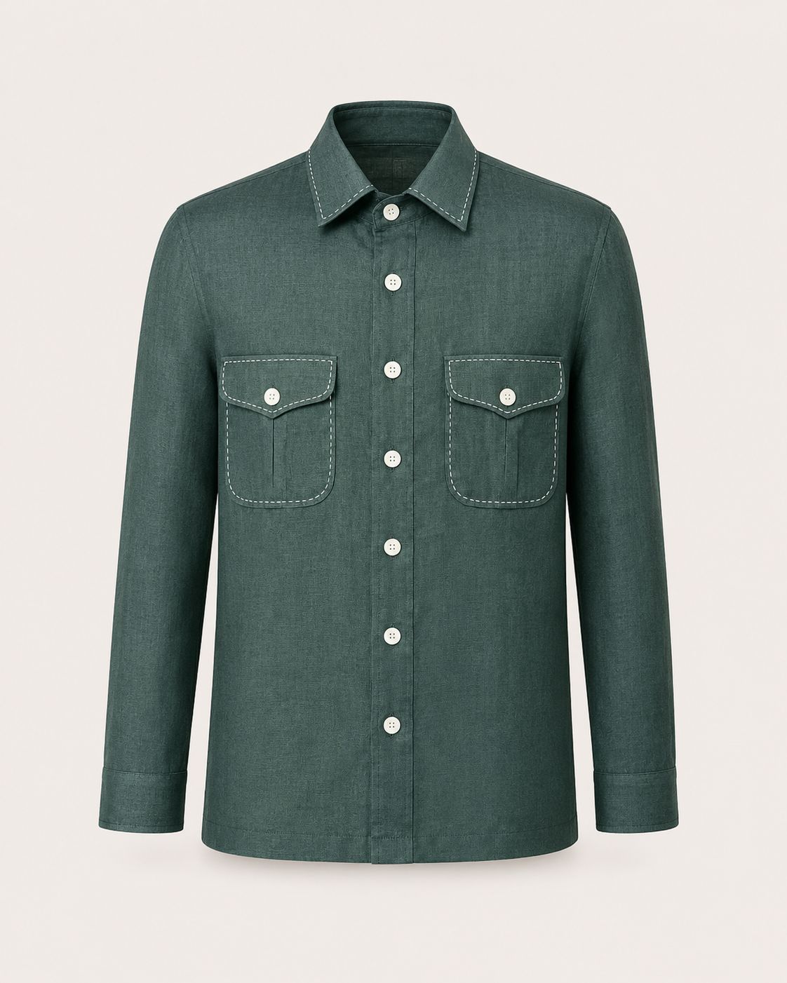 Sage Linen hunting Shirt