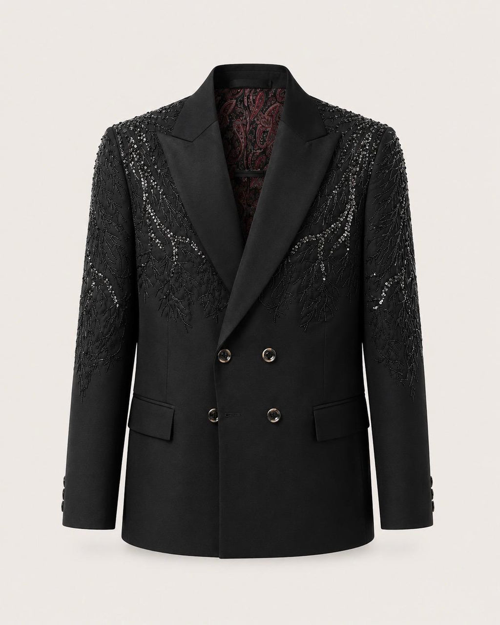 Ember Embellished Tuxedo Set